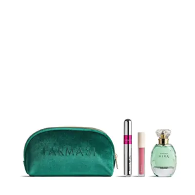 image of MAKE UP SET GREEN BAG
