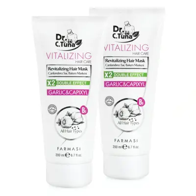 image of SET 2/1 GARLIC HAIR MASK 200 ML DR C TUNA VITALIZING