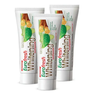 image of SET 3/1 EUROFRESH TOOTHPASTE WHITENING MISVAK 112 GR